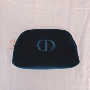 Dior Blue Velvet Pouch